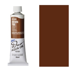 Holbein DUO Aqua Water Soluble Oil Paint 40ml Brown Pink