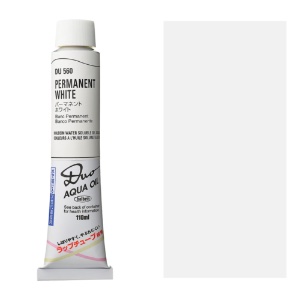 Holbein DUO Aqua Water Soluble Oil Paint 110ml Permanent White