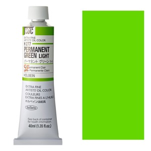 Holbein Extra Fine Artists' Oil Color 40ml Permanent Green Light