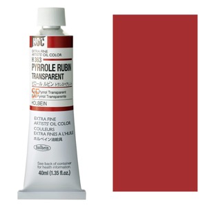Holbein Extra Fine Artists' Oil Color 40ml Pyrrole Rubin Transparent
