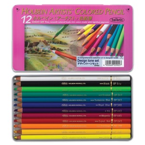 Holbein Artists Colored Pencil 12 Set Design Tone