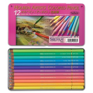 Holbein Artists Colored Pencil 12 Set Pastel Tone