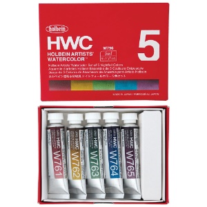 Holbein Artists' Watercolor 5 x 5ml Set Nightfall
