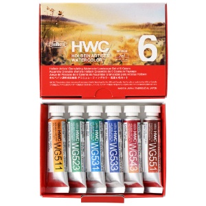 Holbein Artists' Granulating Watercolor 6 x 5ml Set Landscape