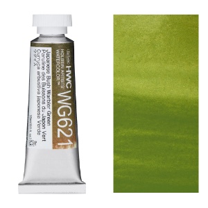 Holbein Artists' Granulating Watercolor 15ml Japanese Bush Warbler Green