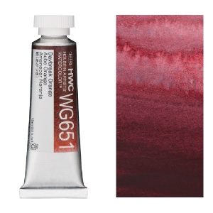 Holbein Artists' Granulating Watercolor 15ml Daybreak Orange