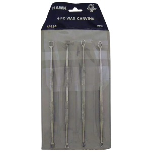 Hawk Importers Stainless Steel Wax Carving 4 Set