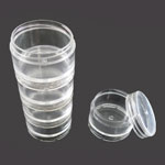 Stackable Plastic Containers 1.5" 5pc Set