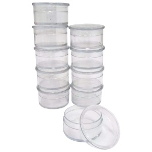 Small Clear Gem Jars 10pc Set