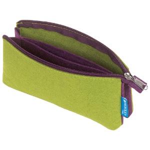 Itoya ProFolio Midtown Medium Pouch 5"x9" Green/Purple