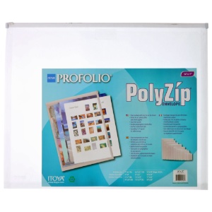 Itoya Art ProFolio PolyZip Envelope 14"x17" Clear