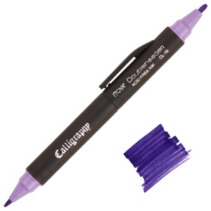 Itoya Doubleheader Calligraphy Marker Purple