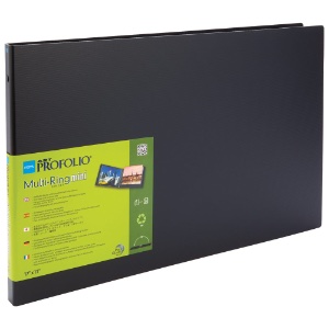 Itoya Art ProFolio Multi-Ring Mini Binder 20 Page 17"x11" Landscape