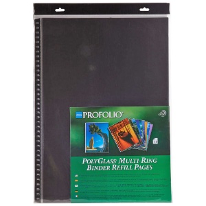 Art Profolio Polyglass Pages, Portrait 13" x 19" 10pk