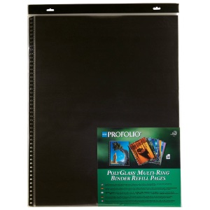 Art Profolio Polyglass Pages, Portrait 18" x 24" 10pk