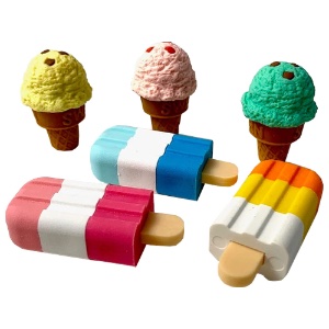 Iwako Puzzle Eraser Ice Cream
