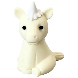 Iwako Puzzle Eraser White Unicorn