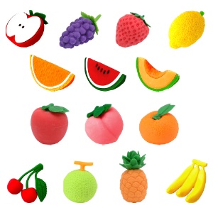 Iwako Puzzle Eraser Fruit