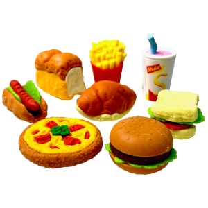Iwako Puzzle Eraser Fast Food