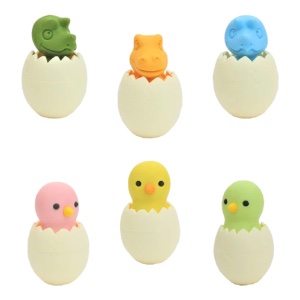 Iwako Puzzle Eraser Baby Dino & Chick