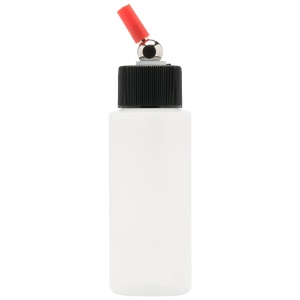 Iwata High Strength Translucent Cylinder Bottle w/ Adaptor Cap 2oz
