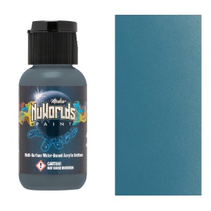 Medea NuWorlds Acrylic Urethane Airbrush Paint 1oz Expired Blue