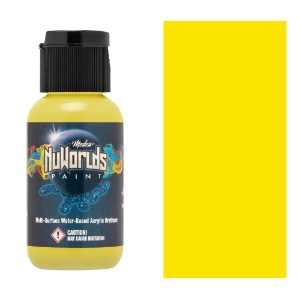 Medea NuWorlds Acrylic Urethane Airbrush Paint 1oz Impenetrable Yellow