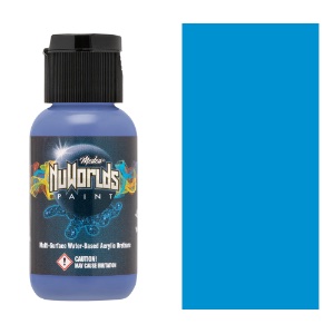 Medea NuWorlds Acrylic Urethane Airbrush Paint 1oz Impenetrable Light Blue