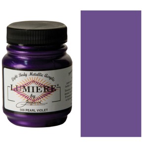 Lumiere Metallic Fabric Paint 2.25oz - Pearlescent Violet