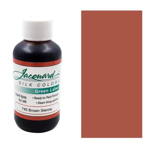 Jacquard Silk Colors Green Label Liquid Dye 60ml Brown Sienna