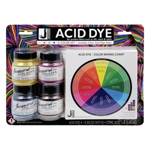 Jacquard Acid Dye 4 Set with Citric Acid Dye Fixer