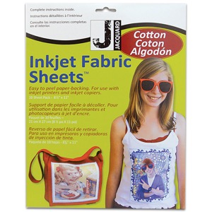 Jacquard Inkjet Cotton Fabric Sheets 10 Pack 8.5"x11"