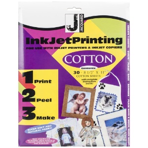 Jacquard Inkjet Printing Cotton Sheets 30 Pack 8.5"x11"