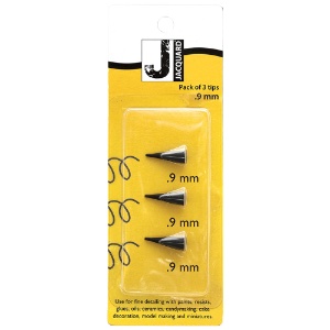 Jacquard Plastic Applicator Tip 3 Pack 0.9mm Black