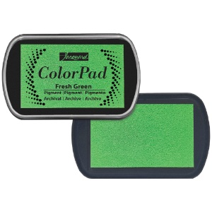 Jacquard Colorpad Pigment Ink Pad - Fresh Green - Scrapbooking