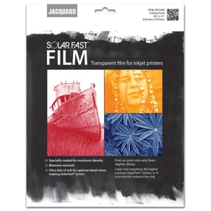 Jacquard SolarFast Film 8.5" x 11" 8 Pack