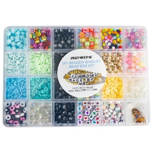 Jewelry Made By Me DIY Bead Box 2500 Set Colorful Rainbow