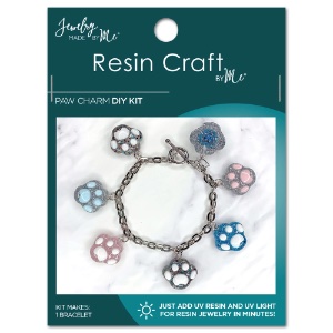 Jewelry Made By Me UV Resin DIY Kit Paw Charm Bracelet