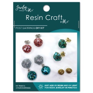 Jewelry Made By Me UV Resin DIY Kit Post Earrings