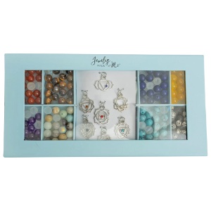 Jewelry Made By Me DIY Bracelet Gift Set Chakra Stones & Charms