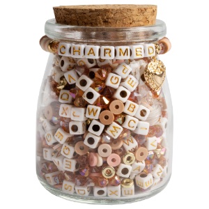 Jewelry Made By Me Bead Jar Gold Heart Charm