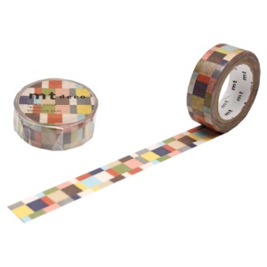 MT Washi Tape DECO Series 15mm Mosaic Greyish