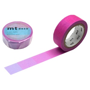 MT Washi Tape DECO Series 15mm Fluorescent Pink Blue