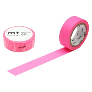 MT Washi Tape BASIC Series 15mm Shocking Pink