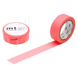 MT Washi Tape BASIC Series 15mm Shocking Red