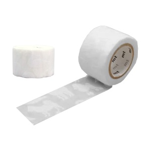 MT Washi Tape FAB 15mm Flocked White Animals