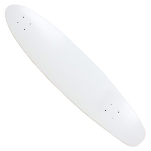 Moose Blank Longboard Skateboard Kicktail Deck 9"x40" White