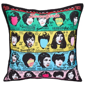 Kid Robot The Rolling Stones Plush Pillow 16" Some Girls Album