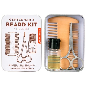 Kikkerland Gentleman's Beard 3 Set Kit