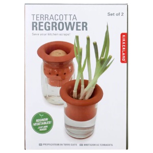 Kikkerland Terracotta Regrower 2 Set